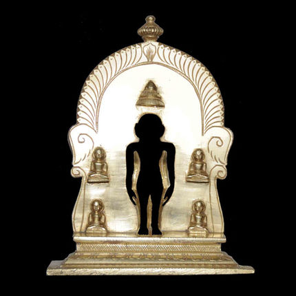 Statue of an enlightened being as the Jains depict it since ancient times